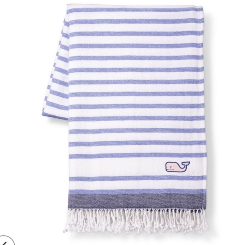 Vineyard Vines x Target striped throw blanket NWT
